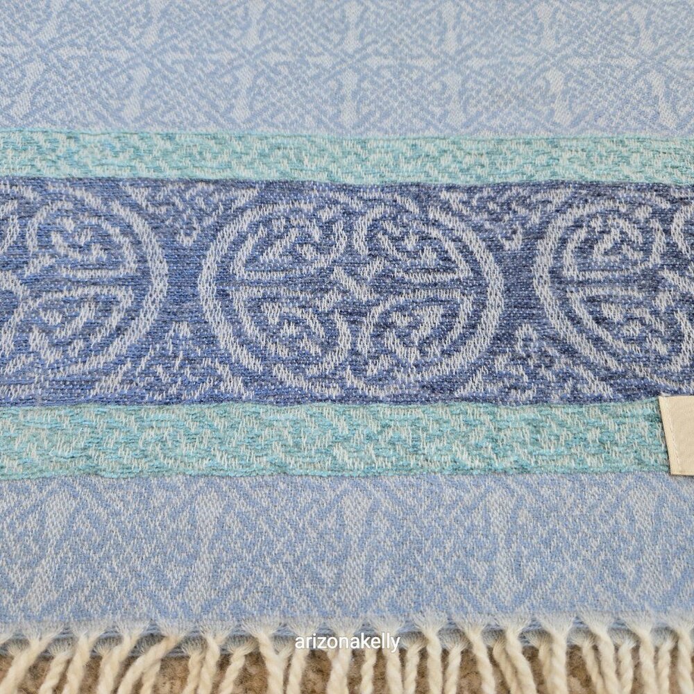 Calzeat Celtic Scarf Wool Blend Made in Scotland - Picture 10 of 14